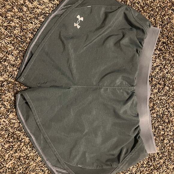 Under Armour Women's Black and Gray Athletic Shorts Trio - Picture 5 of 10